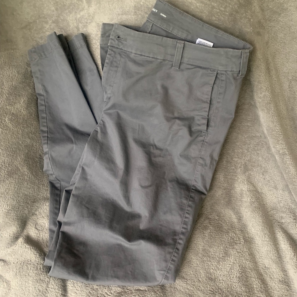 Mid-Rise Everyday Khaki Gray 16 Tall